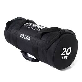Power Systems - VersaFit Sand Log 20 lb Weighted Bag Workouts with Durable Handles - Black