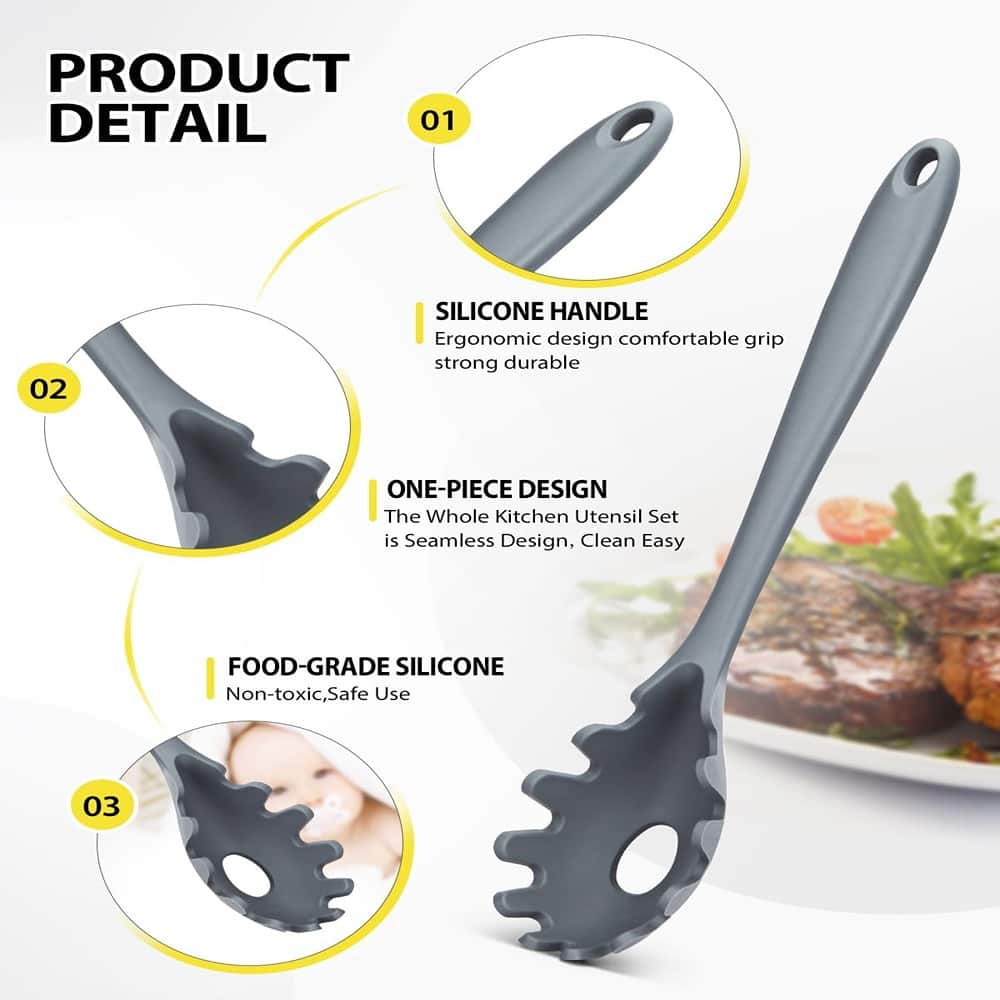 RTMB - Nonstick, BPA-free, high heat-resistant cooking utensils for mixing - Gray