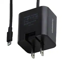 PureGear - 12W 5-Ft MFi Lightning Wired Wall Charger for iPhone - Black