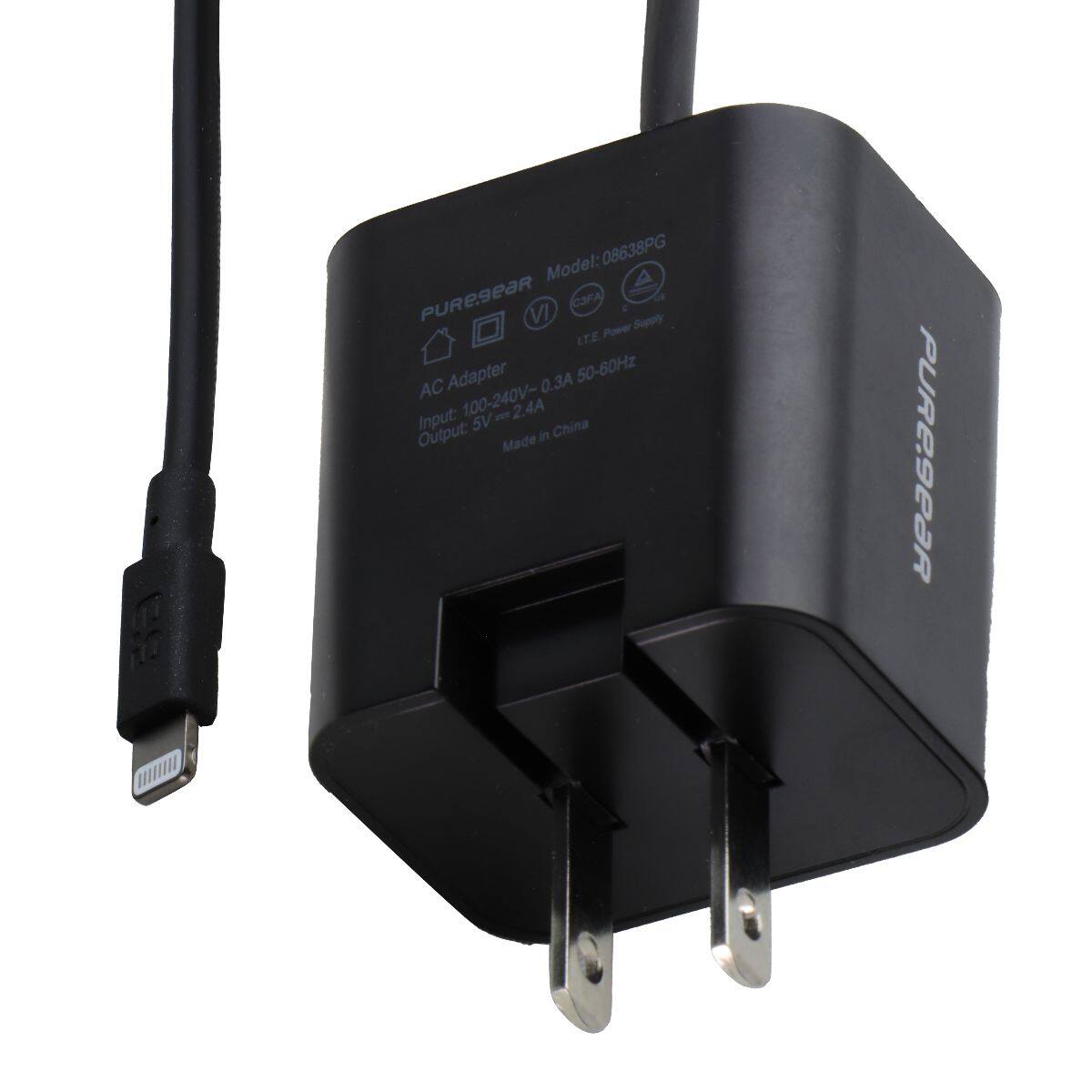 Model: 08638PG  
PUREGEAR VI C3FA  
Supply LT.E AC Adapter 0.3A 50-60Hz  
Input: 100-240V~0.3A 5V = 2.4A  
Made in China