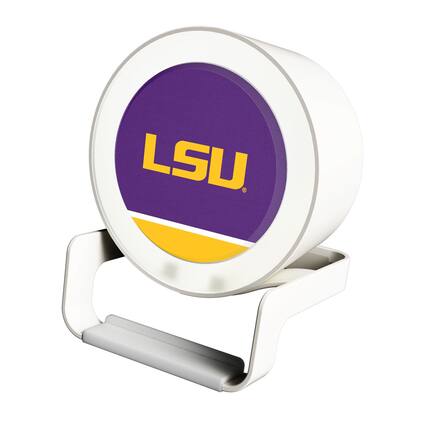 Front. Keyscaper - LSU Tigers Night Light Wireless Charger And Bluetooth Speaker - Multicolor.