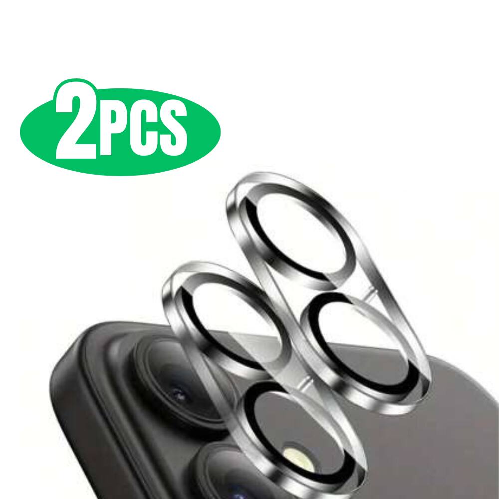 Alt View 1. Qixxronics - 2-PACK for iPhone 16 Plus  Camera Lens Protector Tempered Glass - Clear.