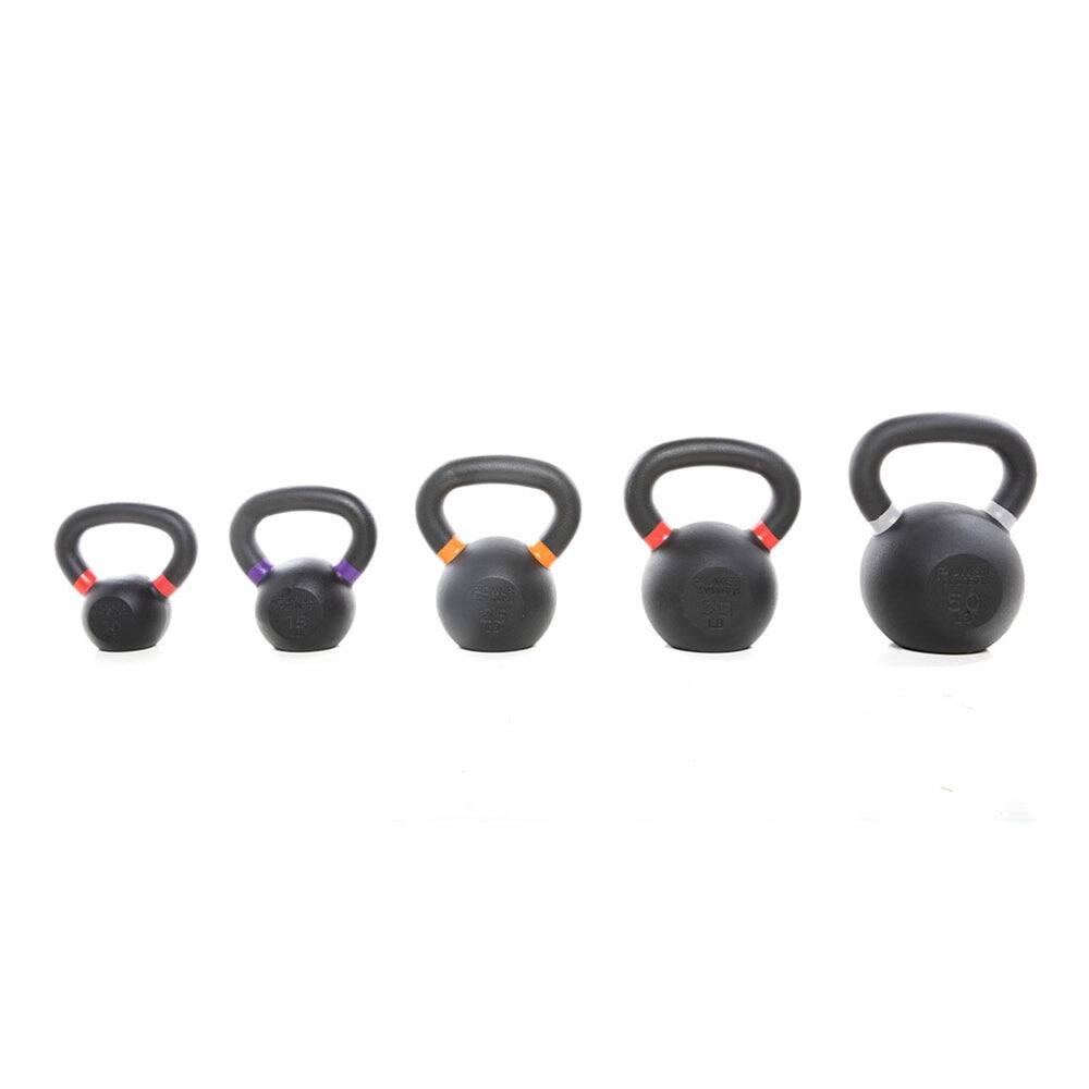 Alt View 2. Power Systems - Cast Iron Kettlebell (30 lb), Strength Training Kettlebells for Home Gym Workouts - Black.
