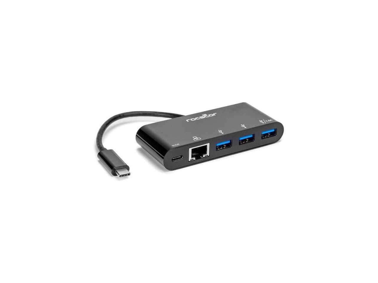 Alt View 2. Rocstor - Rocstor USB-C to 3-Port Multiport Adapter USB 3.0 Hub Y10A262B1.