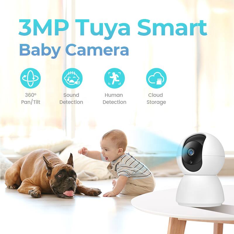 3MP Tuya Smart Baby Camera

- 360° Pan/Tilt
- Sound Detection
- Human Detection
- Cloud Storage