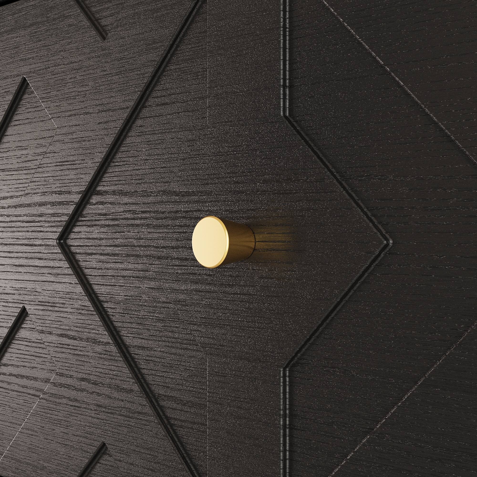 Alt View 8. Famapy - Famapy Textured 6 - Drawer Dresser: Wood - Grain Finish with Embossed Patterns - Black.