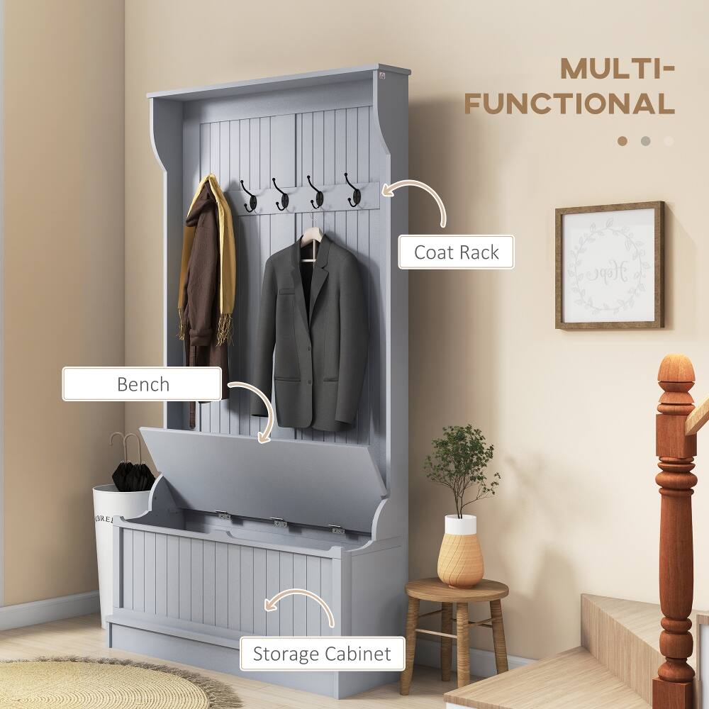 MULTI-FUNCTIONAL  
Coat Rack  
Bench  
Storage Cabinet