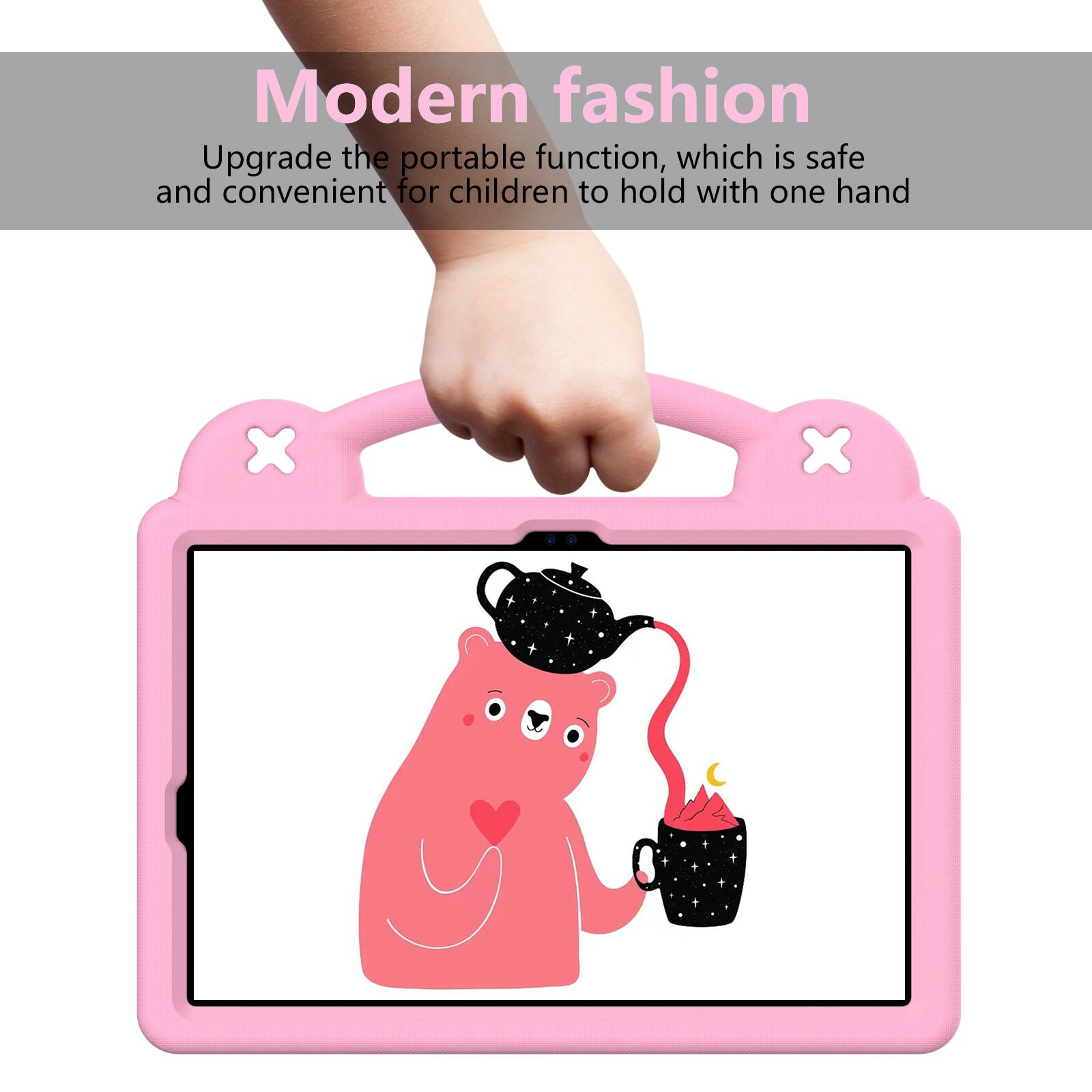 Modern fashion  
Upgrade the portable function, which is safe and convenient for children to hold with one hand