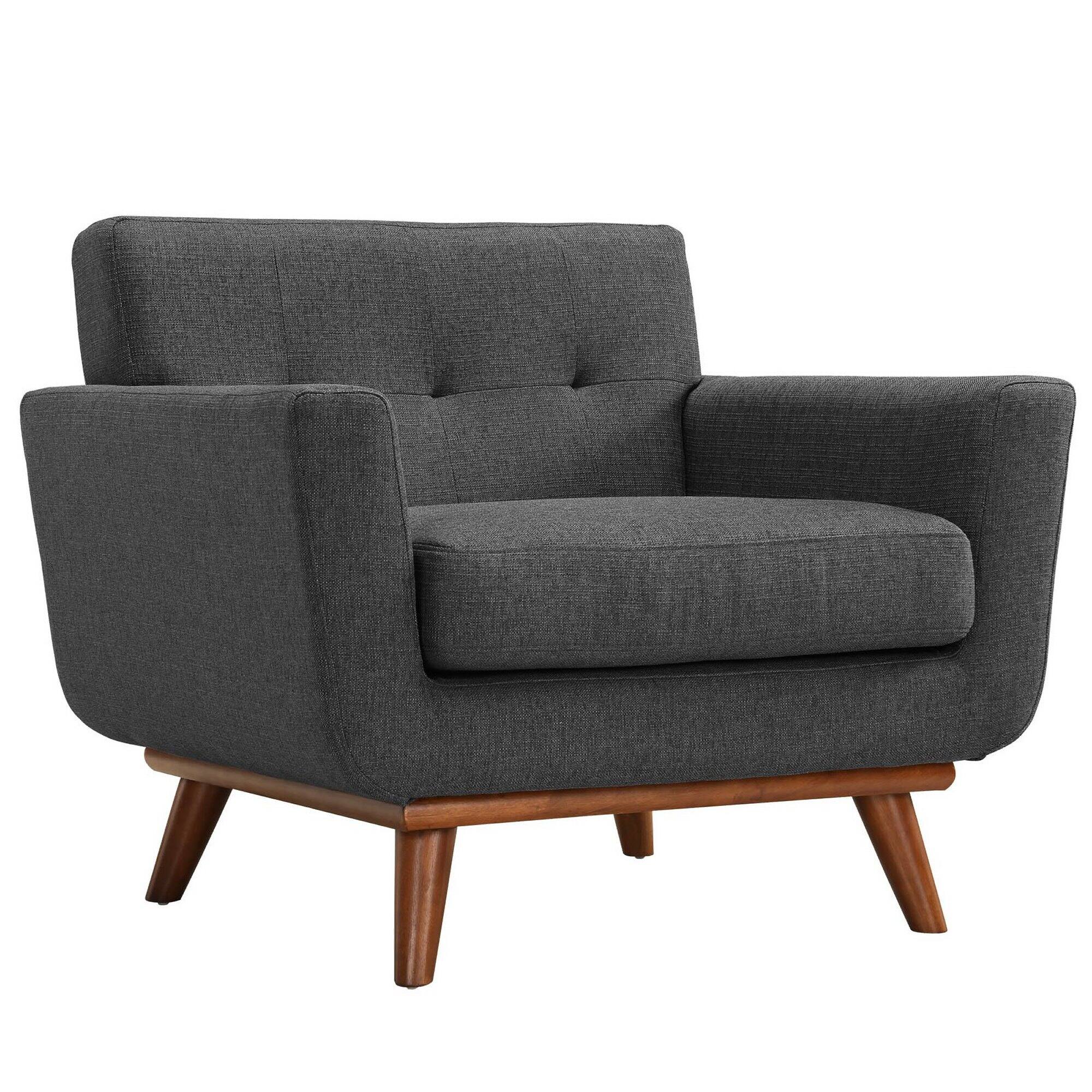 Angle. Modway - Engage Sofa Loveseat and Armchair Set of 3 by Modway - Gray.