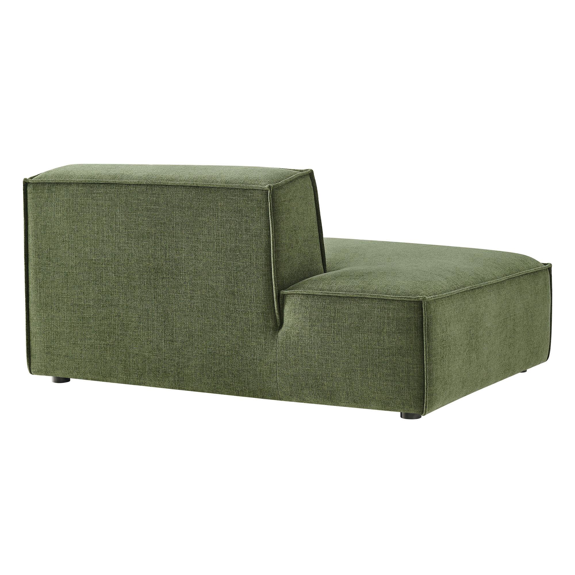 Alt View 5. Modway - Restore Performance Fabric Upholstered Left-Facing Armless Modular Chaise by Modway - Foliage.