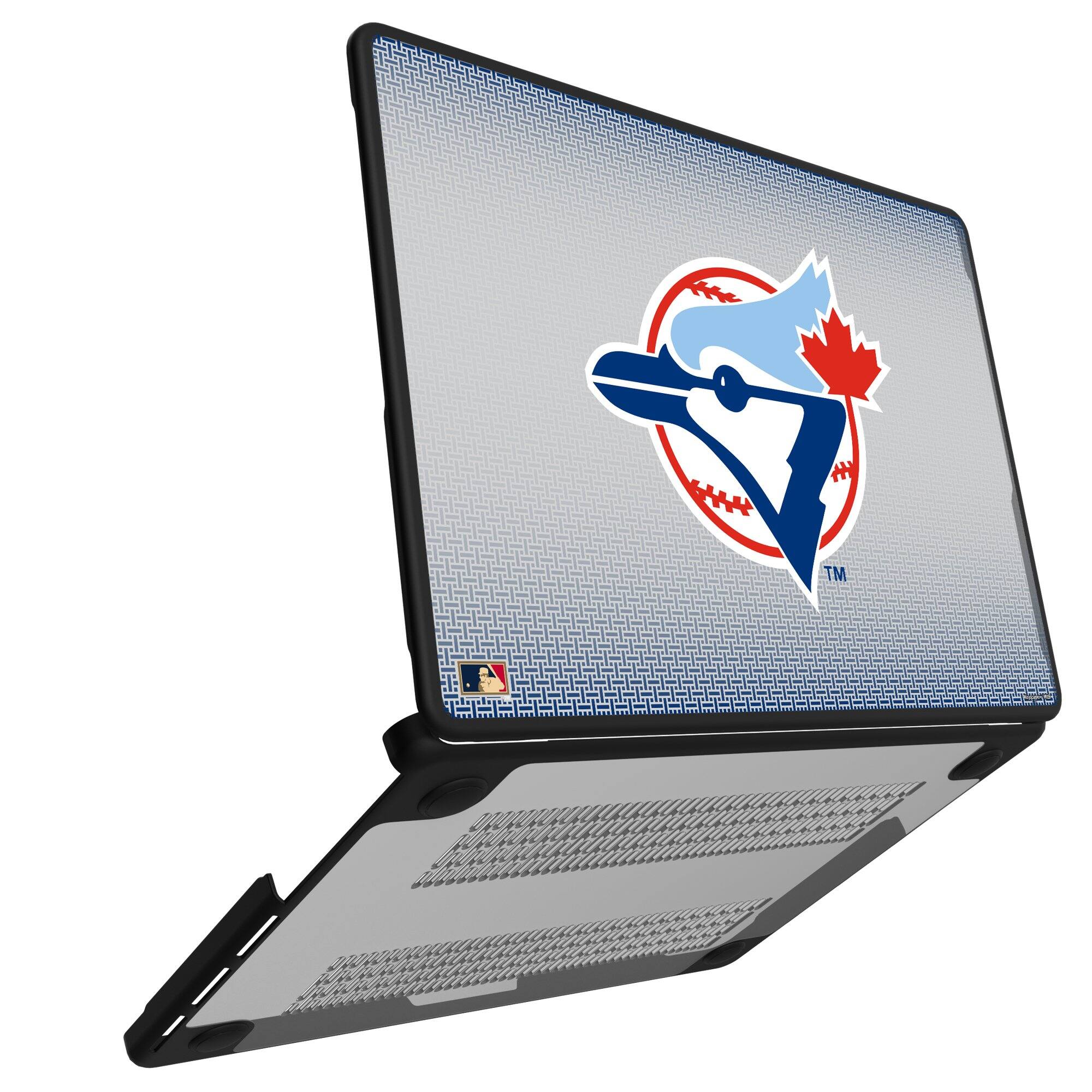 Alt View 1. Keyscaper - Toronto Blue Jays Linen MacBook Case - Air 13 in - Multicolor.