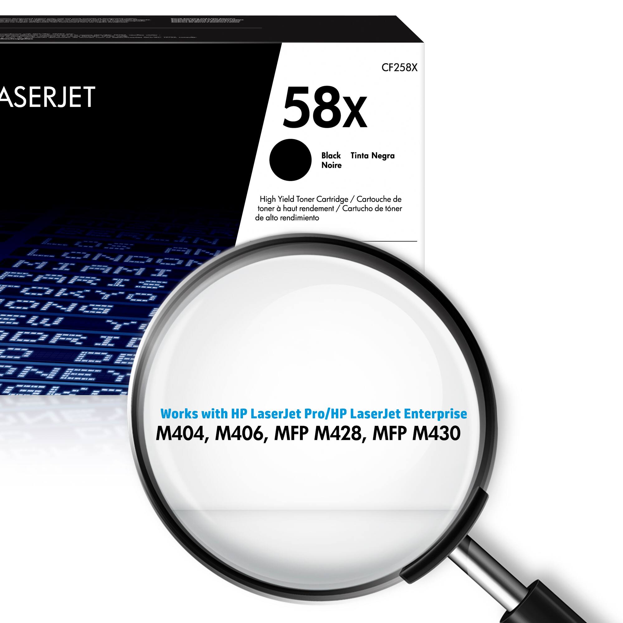 Alt View 1. HP - 58X High-Yield Toner Cartridge - Black.