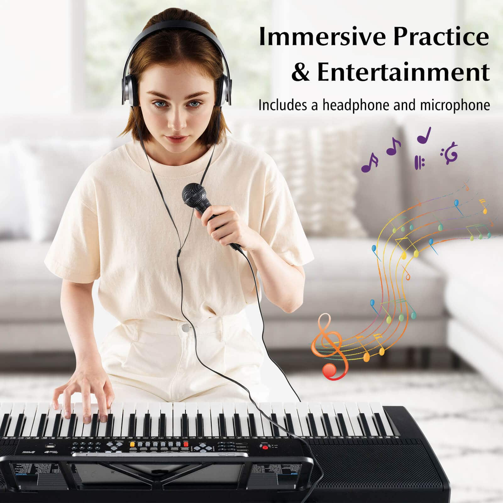 Immersive Practice & Entertainment
Includes a headphone and microphone