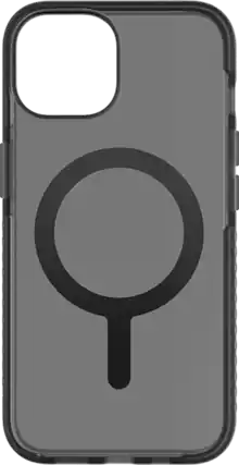 Front. BodyGuardz - BodyGuardz Ace Pro with MagSafe Smoke/Black Case - iPhone 14/13 - Smokey Black.
