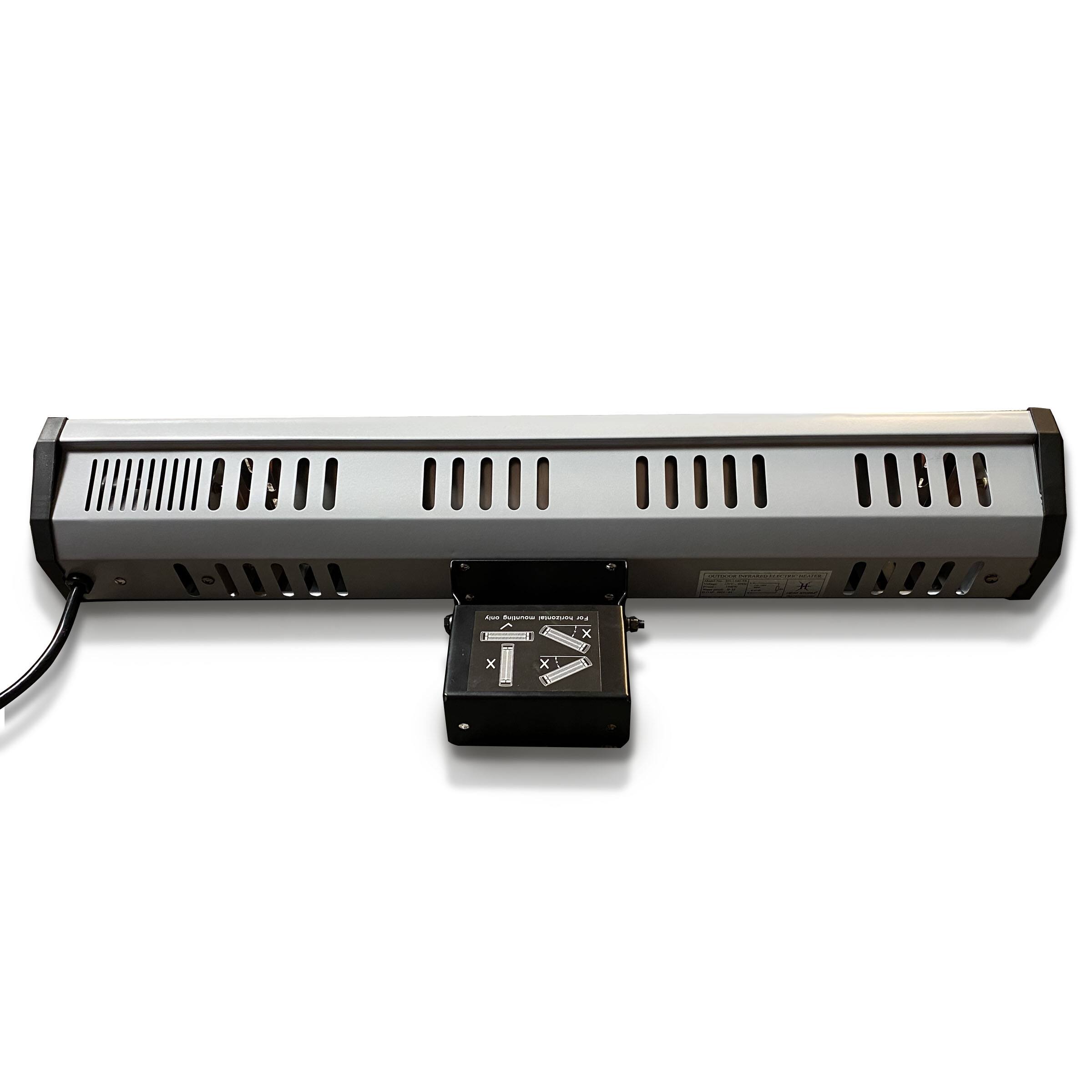Alt View 12. Heat Storm - Tradesman 1500 Watt Weatherproof Infrared Heater, Remote - Gray/Black.