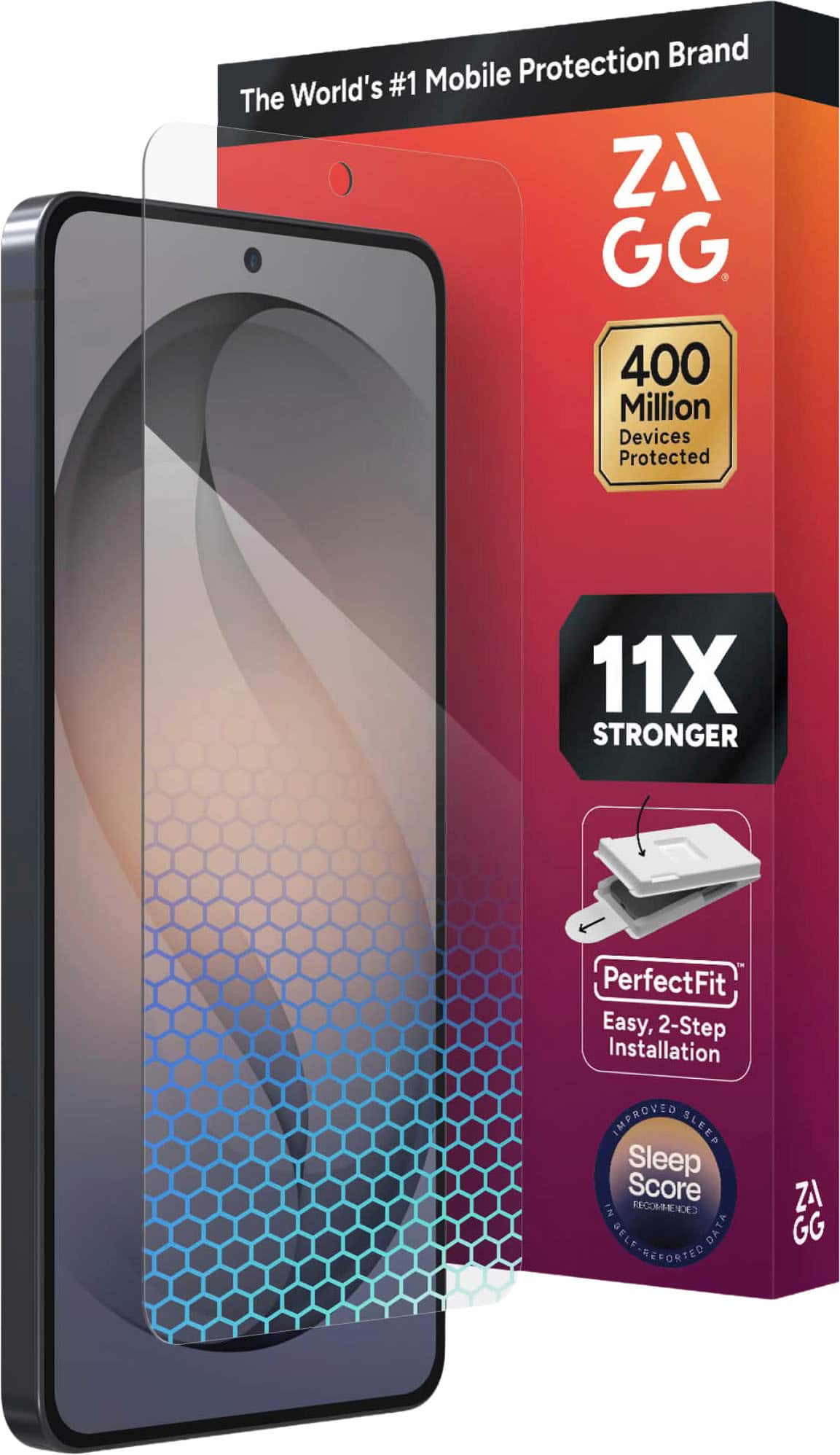 ZAGG - Glass XTR 5 Blue Light Glass Screen Protector for Samsung Galaxy S26 Ultra - Clear