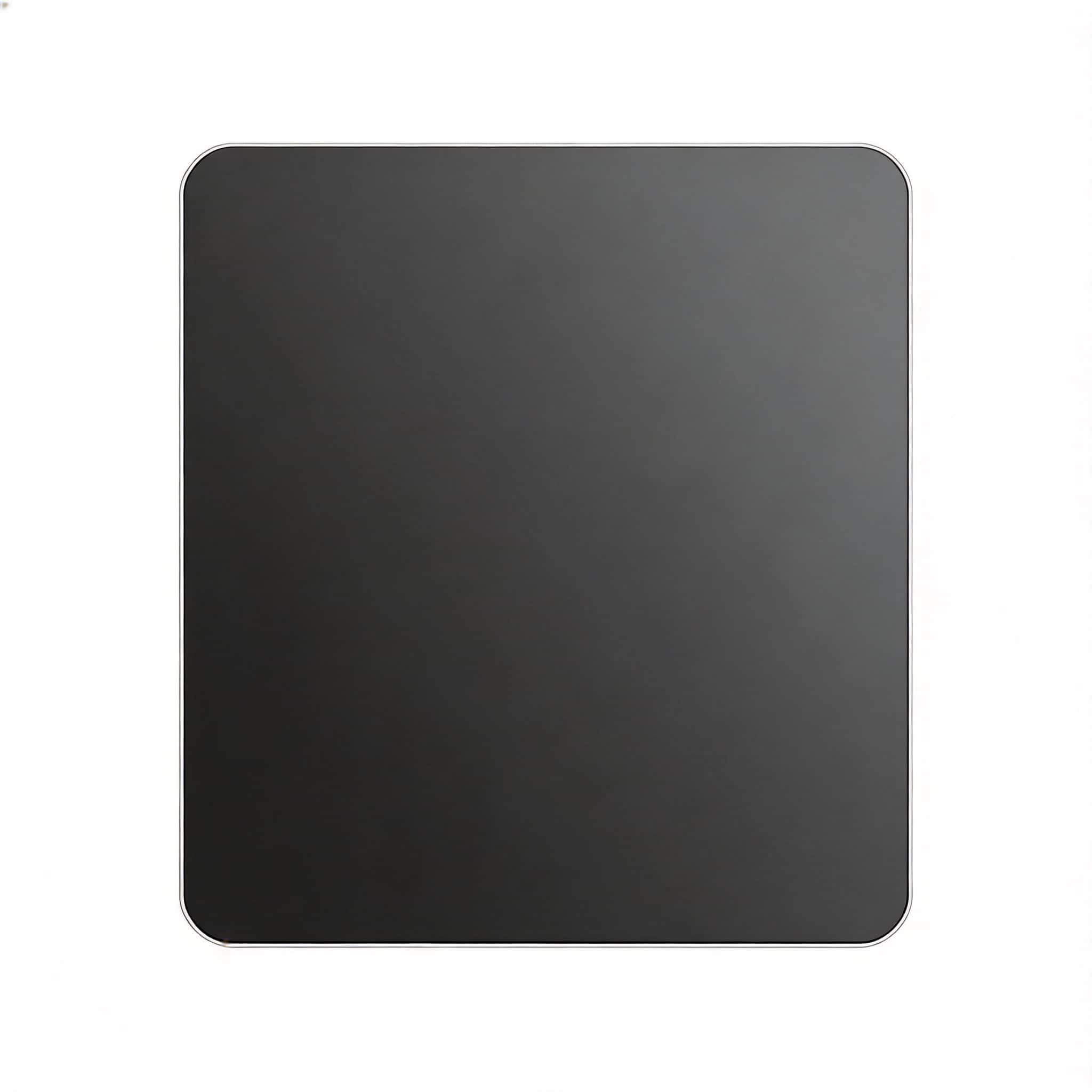 Frangdom - Hard Metal Mouse Pad Smooth Double Side Waterproof Gaming Office - Black 11.8L x 9.5W inches