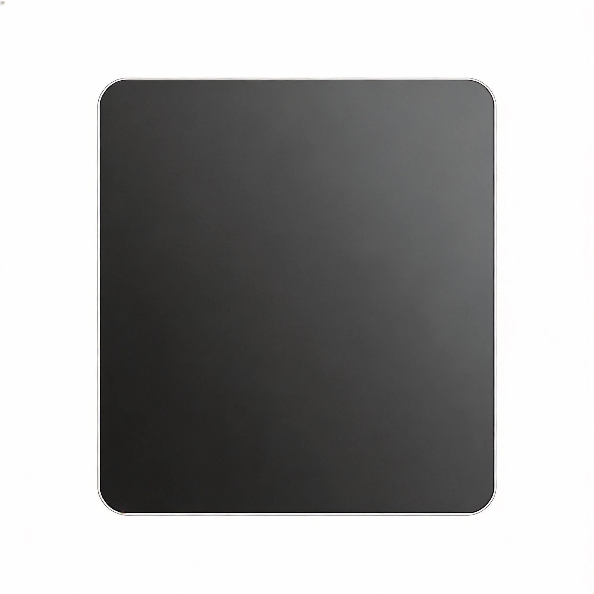 Front. Frangdom - Hard Metal Mouse Pad Smooth Double Side Waterproof Gaming Office - Black 11.8L x 9.5W inches.