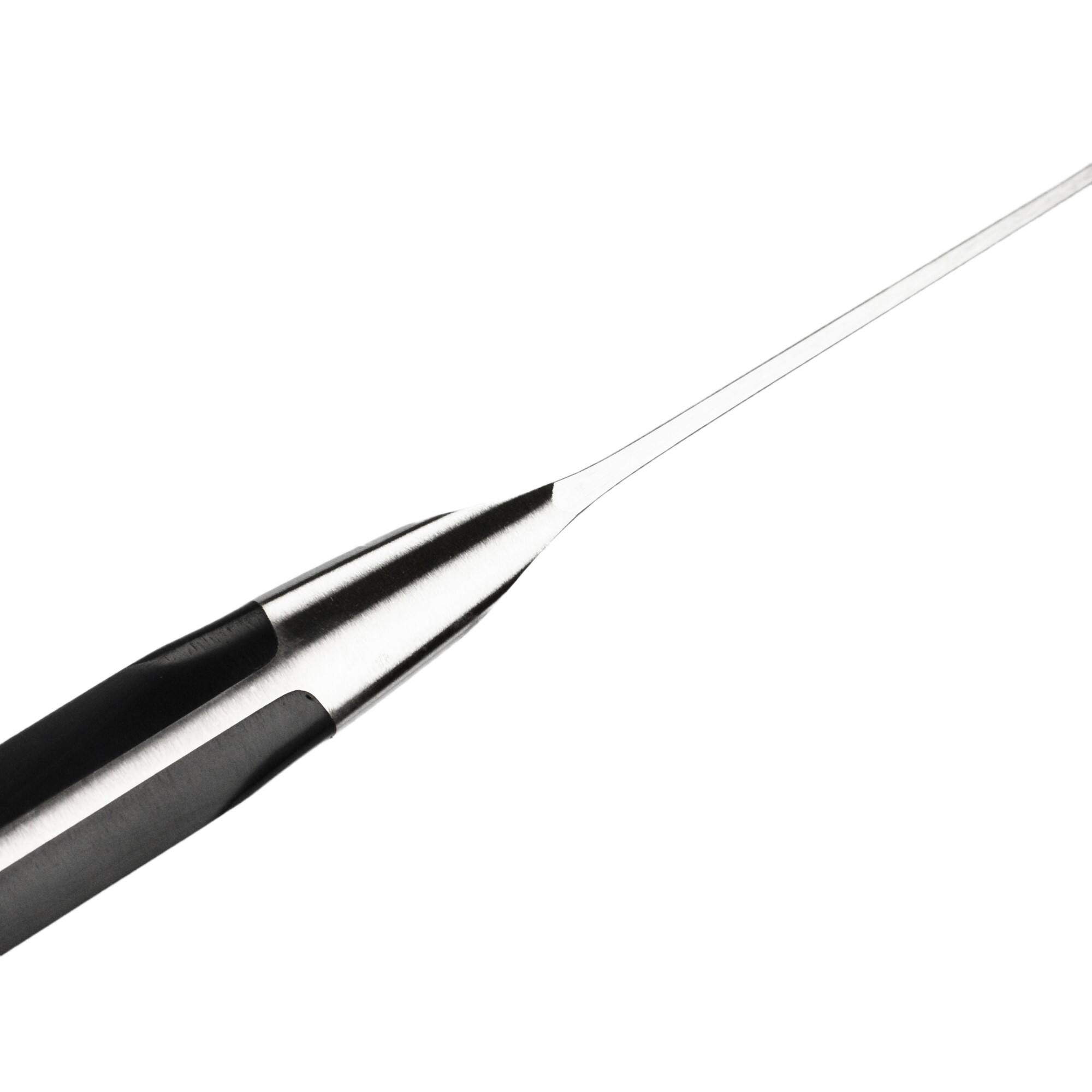 Alt View 5. ZWILLING - ZWILLING Pro 5.5-inch Hollow Edge Santoku Knife - Stainless Steel.