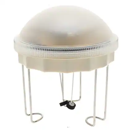 Front. Allied Precision Industries - Allied Precision 5 In Solar Water Wiggler Bird Scene Outdoor Birdbath Agitator - White.