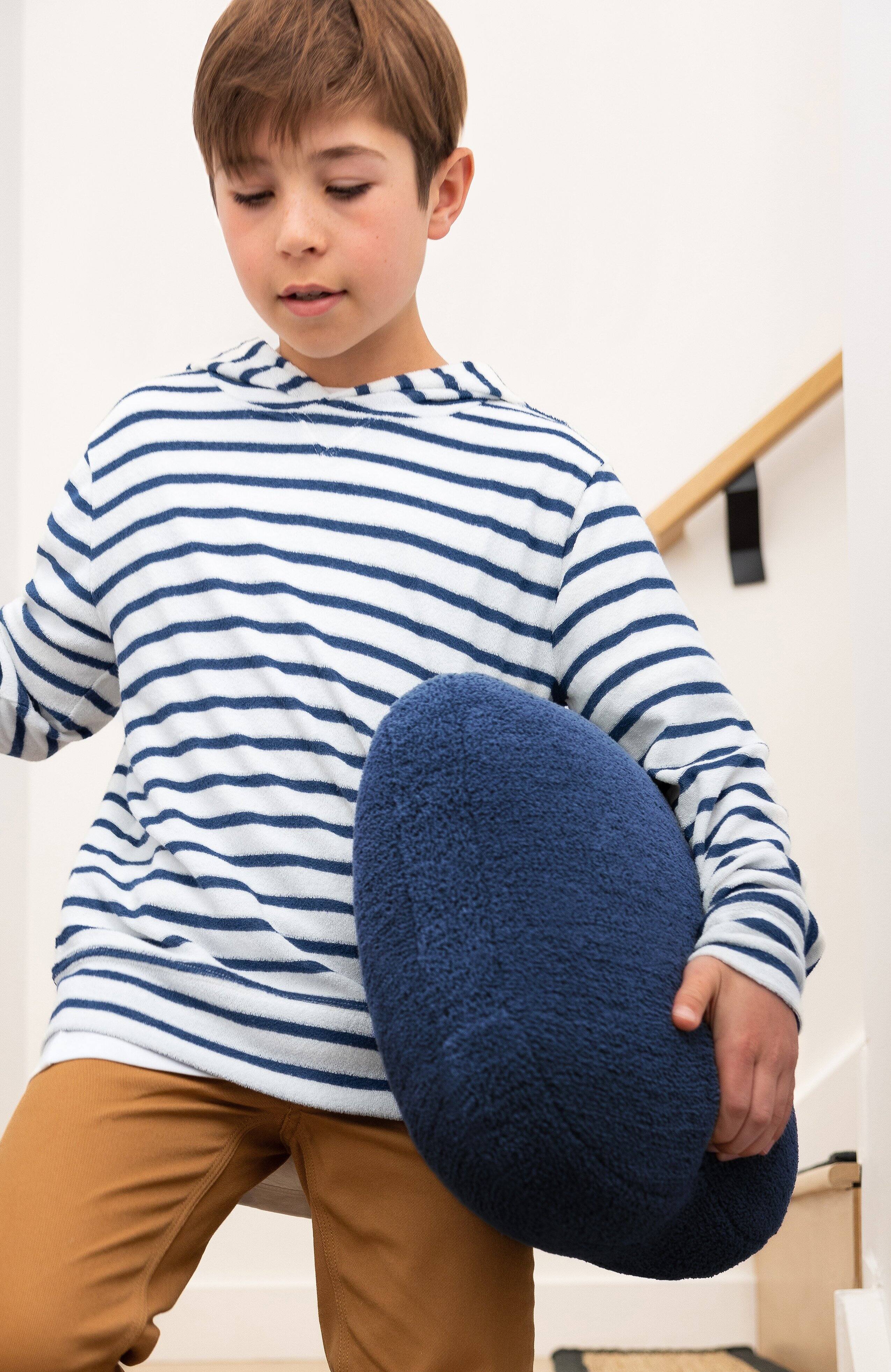 Alt View 4. Quiet Mind - The Original Weighted Pillow - Small - Blueberry.