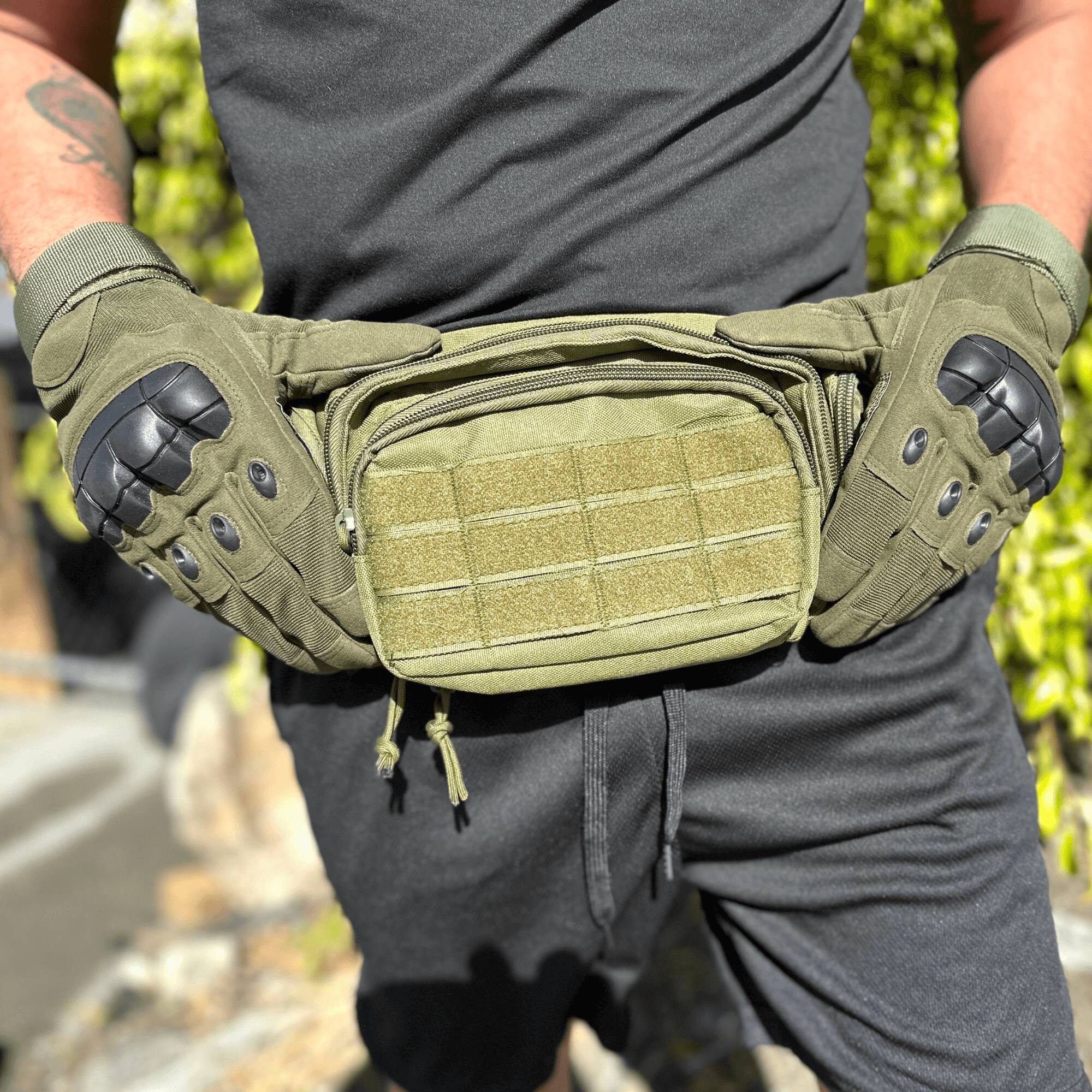 Alt View 2. JupiterGear - Tactical Military Airsoft Gloves for Outdoor Sports, Paintball, and Motorcycling with Touchscreen Fingertip Capability - Green.