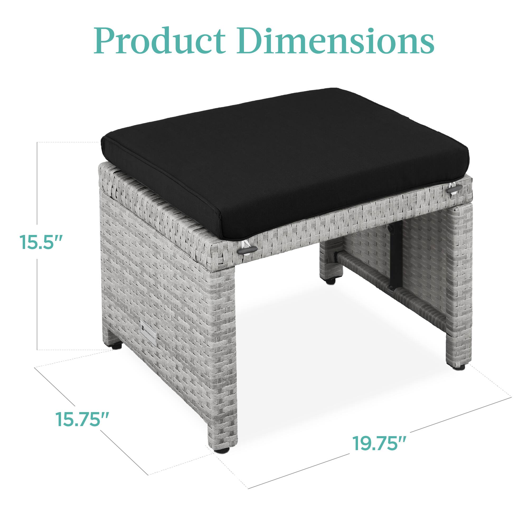 Product Dimensions

15.5"  
15.75"  
19.75"