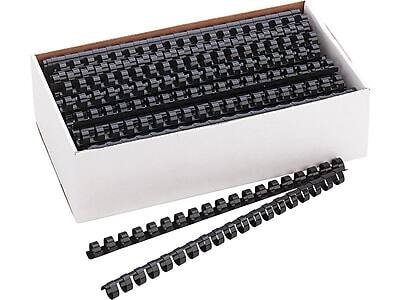 Alt View 6. Fellowes - 1/2" Plastic Binding Spine Comb, 90 Sheet Capacity, Navy, 100/Pack - Navy.