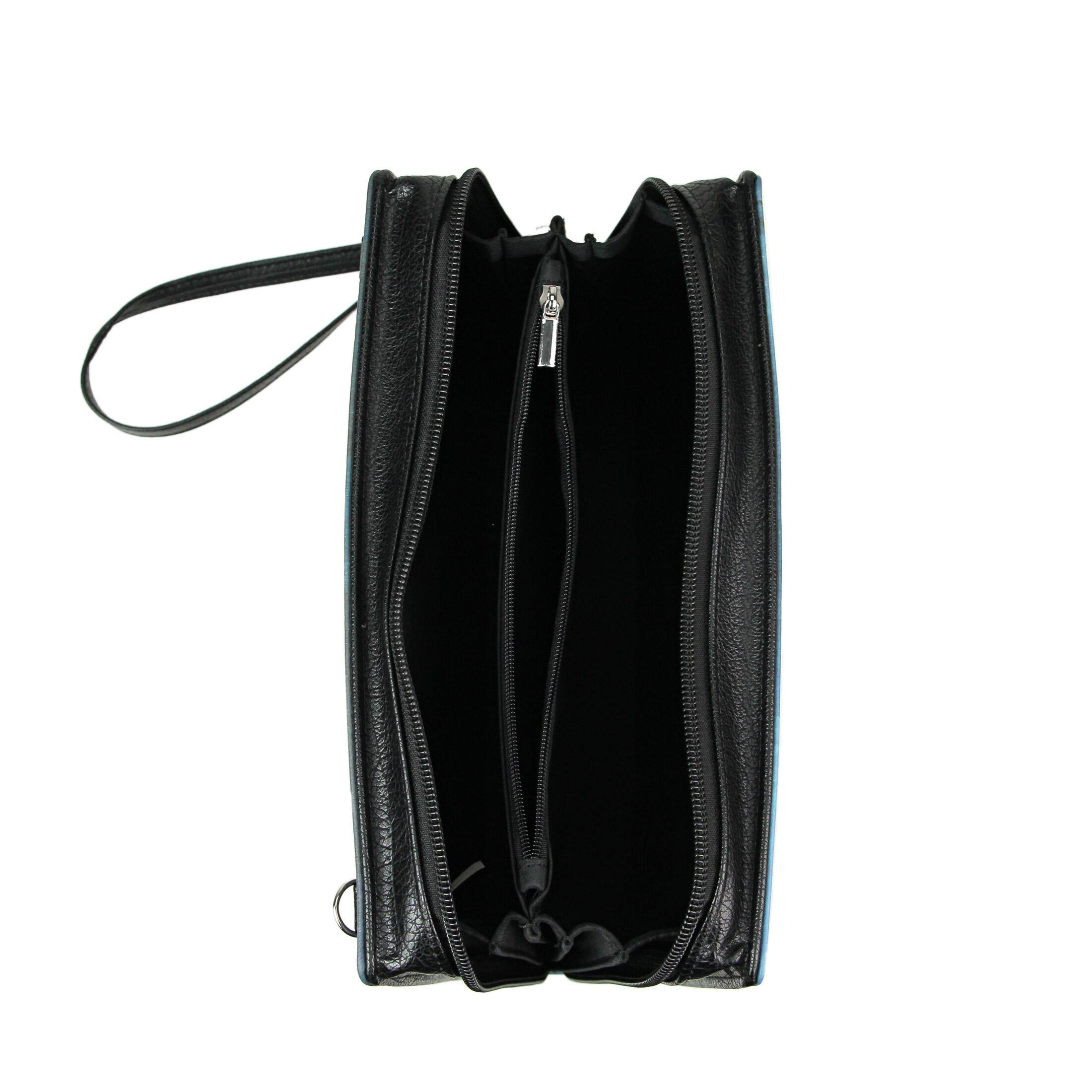 Alt View 6. Things2Die4 - Sleepy Hollow Book Clutch with Strap, Gothic Fashion for Classic Horror Fans - Blue.