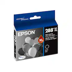 Designed for Excellence 1H MC 288 XL Epson High-capacity 2.5x more prints* Grande capacit tirages* plus de XL 2.5x E W M BK Black Noir Srite DURA Ultra ~