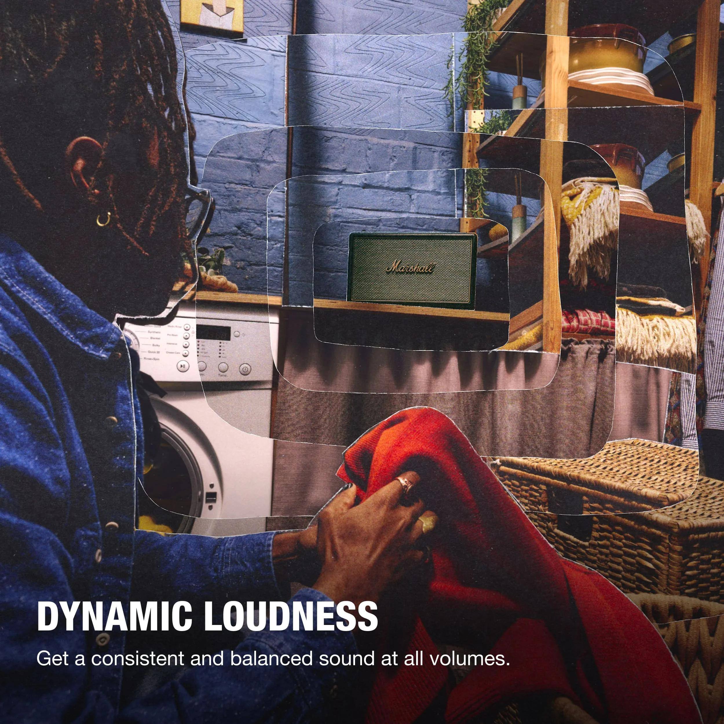 Marehalt DYNAMIC LOUDNESS  
Get a consistent and balanced sound at all volumes.