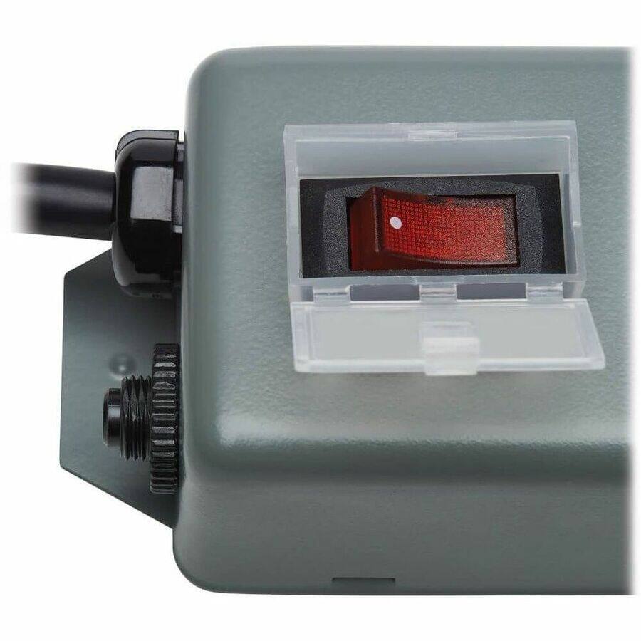 Alt View 8. Tripp Lite - Eaton Tripp Lite Series Industrial Power Strip, 4-Outlet, 6 ft. (1.8 m) Cord, Locking Switch Cover - NEMA 5-15P - 4 NEMA - Blue/Gray.