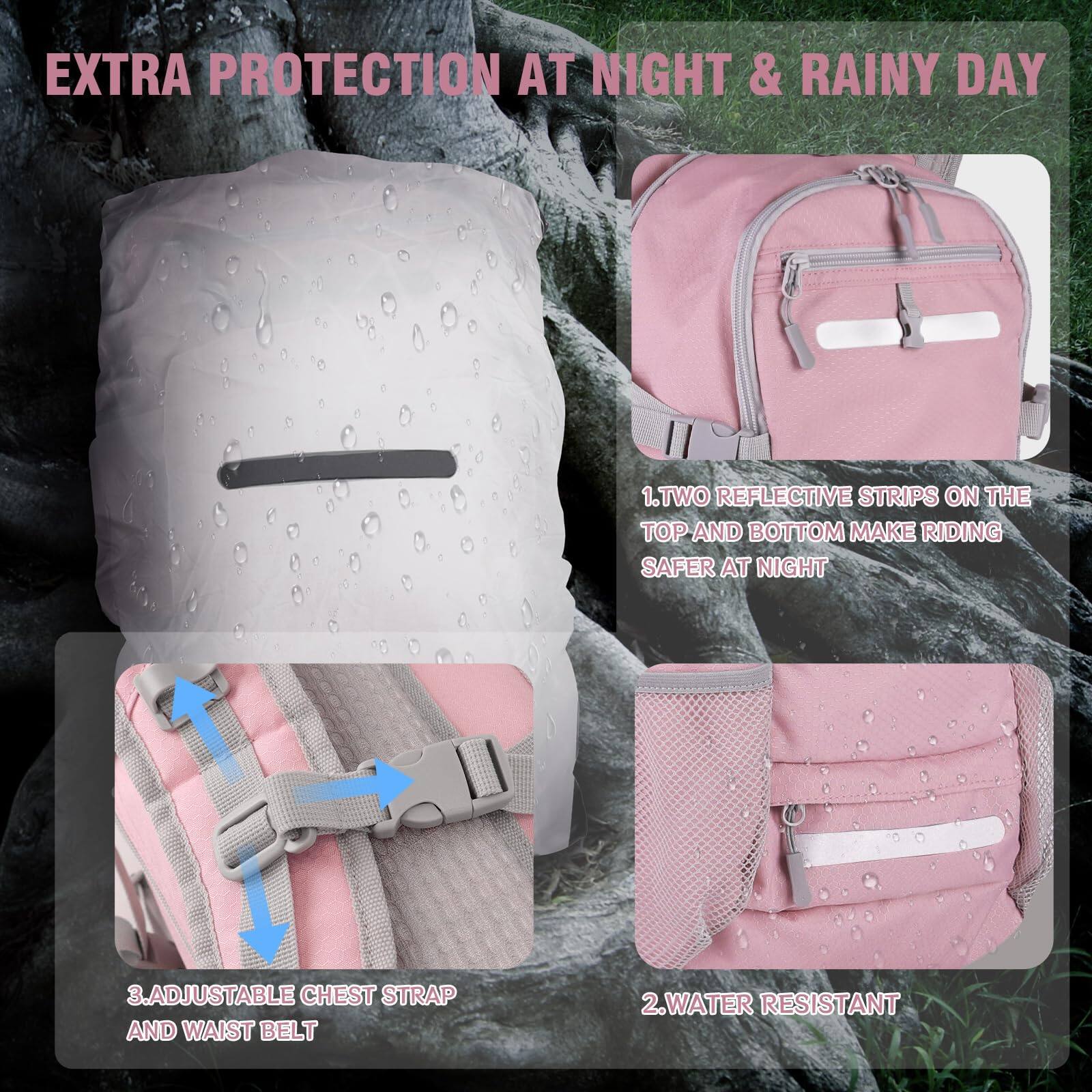 Cozy Serene 18l Water resistant Hydration Backpack Fits For 2l 3l Water ...