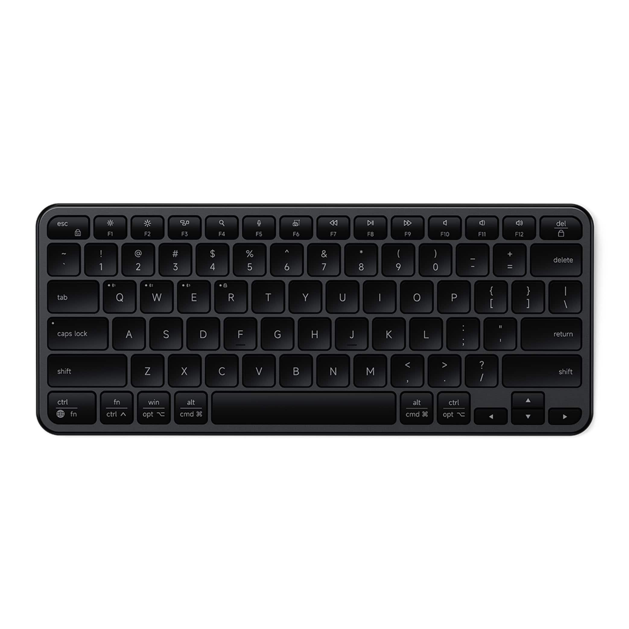 Satechi - Slim EX1 Wireless Keyboard, Compact Keyboard - Space Black