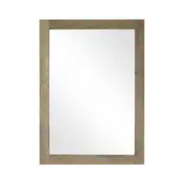 Elegant Kitchen and Bath - Noah Wooden Rectangle Mirror 18 x 32 - Natural Oak