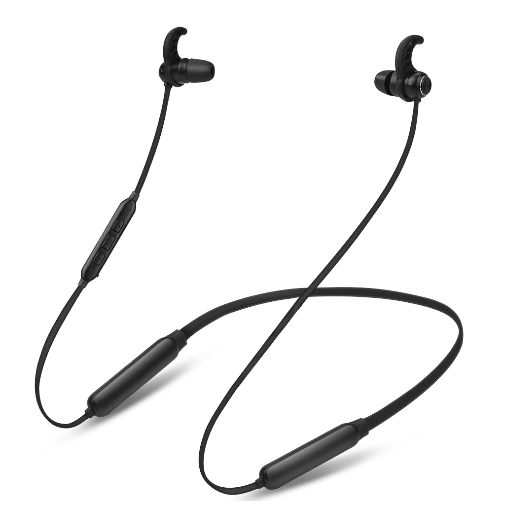 Avantree - NB16-Q - Bluetooth 5.2 Neckband Earbuds with Qualcomm aptX Adaptive - Black