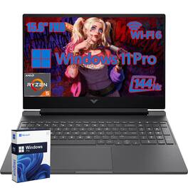 HP - Victus 15.6" FHD Gaming Laptop - AMD Ryzen 5-7535HS - 32GB DDR5 - 2TB SSD - RX 6550M - Win11Pro - Mica Silver
