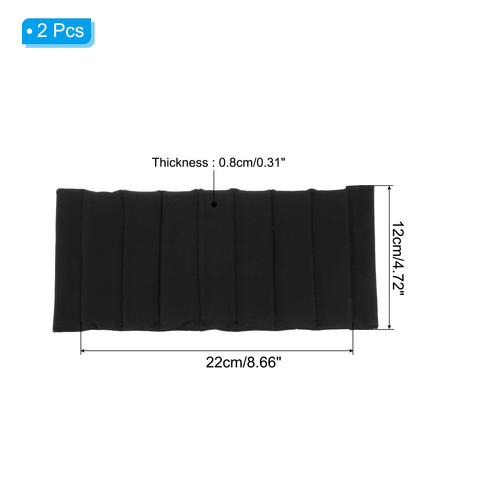 2 Pcs  
Thickness: 0.8cm/0.31"  
12cm/4.72"  
22cm/8.66"