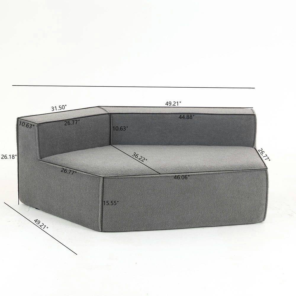 10.63" 31.50" 26.77"  
10.63" 49.21" 44.88" 26.18" 26.77"  
36.22" 46.06" 26.77"  
15.55" 49.21"