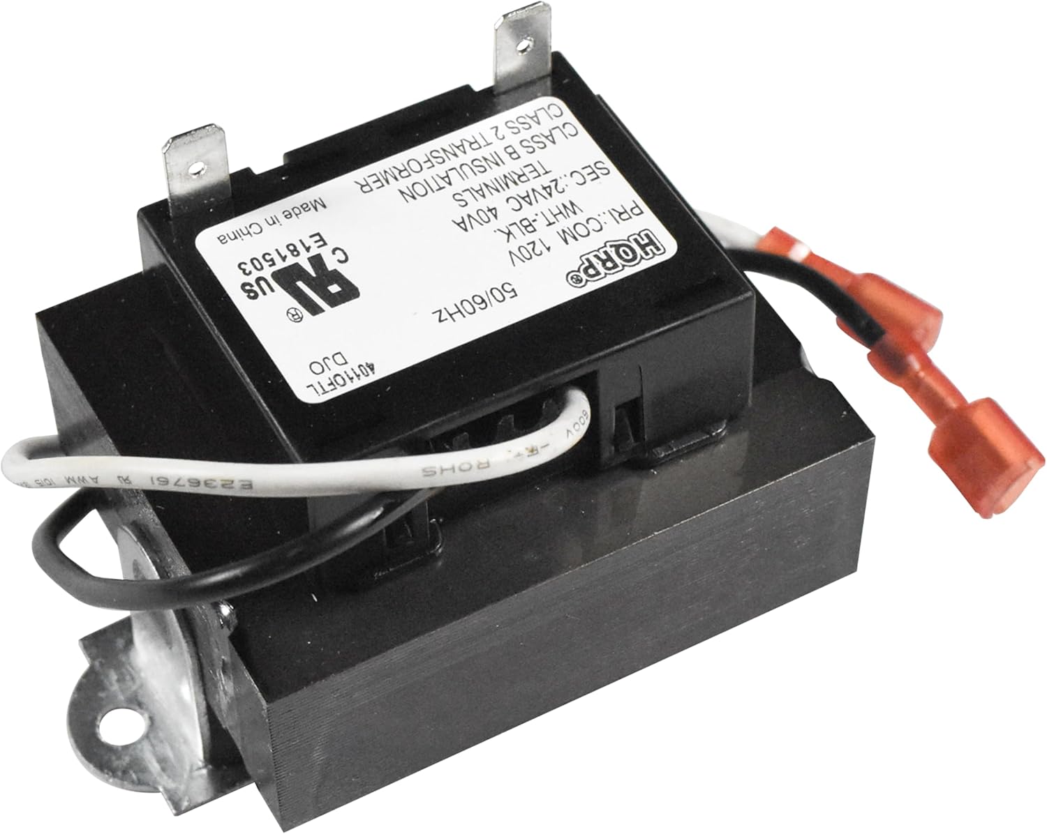 SGA MWA 2 CLASS CLASS B INSULATION TERMINALS SEC Made :24VAC WHT PRI China in 40VA WHT.-BLK. -BLK. .COM E181503  120V HORPO R 0 H C P US F  50/60Hz DJO 40110FTL BOOV - ROHS D 1949623

HORP

CASS 2B TERMINAL TRANSFORMER

POWER: 225W

VOLTAGE: 240V

FREQUENCY: 50/60Hz

MODEL: 2256719

MADE IN CHINA

09/06/07

D0111