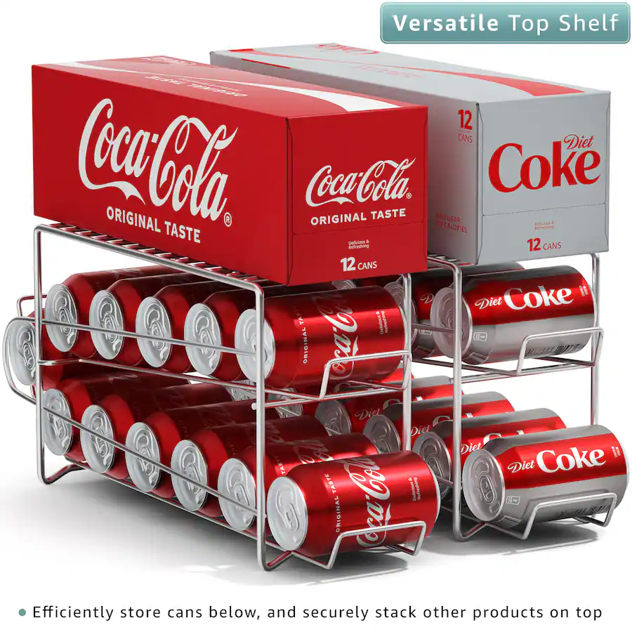 In Store Can Rack Sorbus Soda Can Rack Beverage Dispenser & Organizer for 12 Standard ...