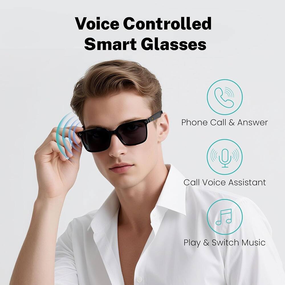 Voice Controlled Smart Glasses

- Phone Call & Answer
- Call Voice Assistant
- Play & Switch Music