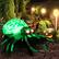 Alt View 12. Costway - 5 FT Long Halloween Inflatable Spider with White Net Yard Decor w/Rotating Light - Green.