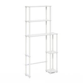 Furinno - Turn-N-Tube Toilet Space Saver with 5 Shelves - White