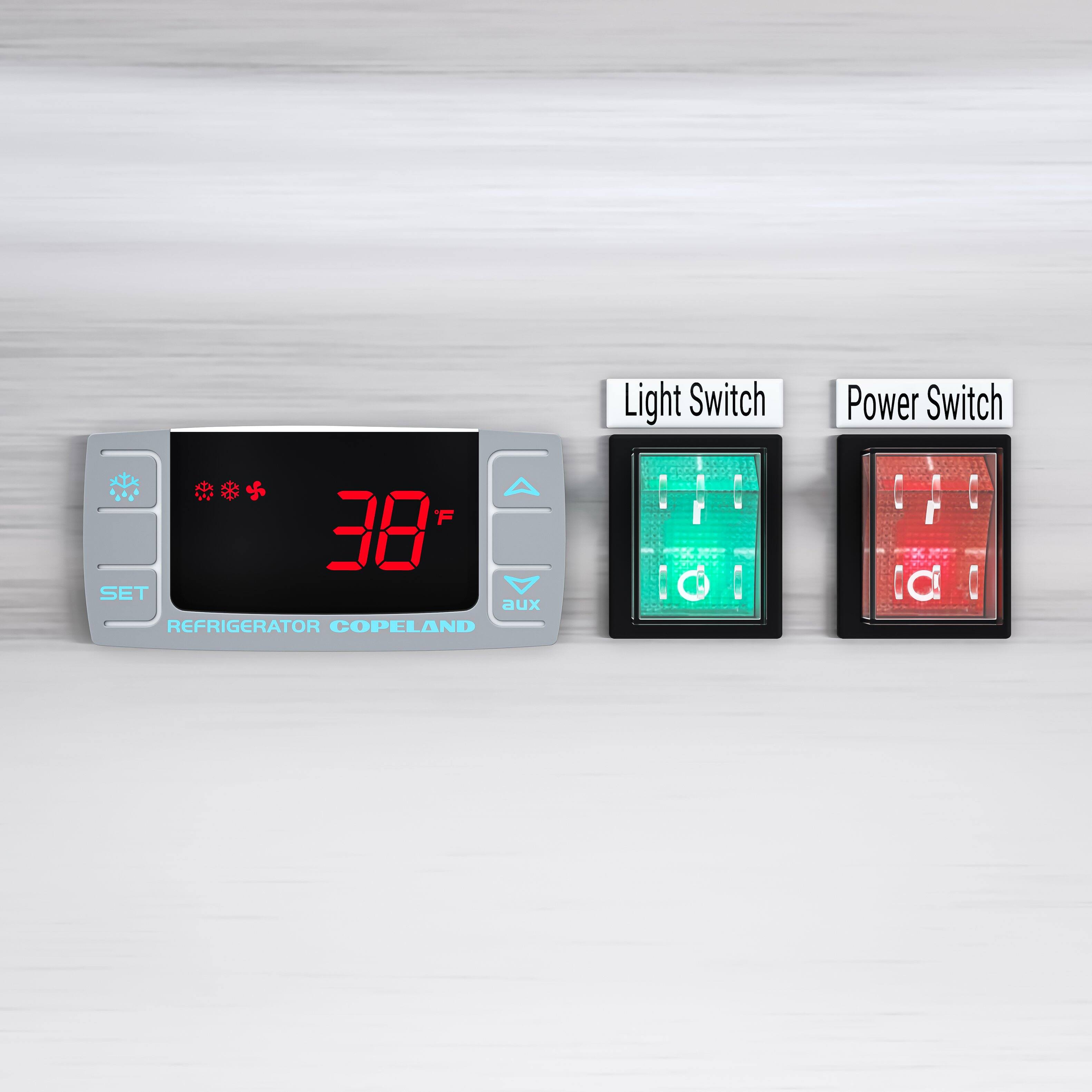 F 38 SET aux REFRIGERATOR COPELAND  
Light Switch  
Power Switch