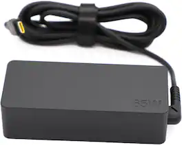 Lenovo - 65W USB-C Laptop Charger AC Power Adapter for Select ThinkPad, ThinkBook and Yoga Models - Black
