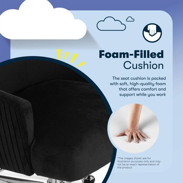 Foam-Filled Cushion

The seat cushion is packed with soft, high-quality foam that offers comfort and support while you work.

*The images shown are for illustration purposes only and may not be an exact representation of the product.