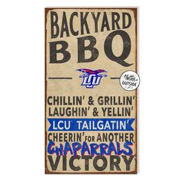 Jardine - Lubbock Christian Chaparral 11'' x 20'' Indoor/Outdoor BBQ Sign - Brown