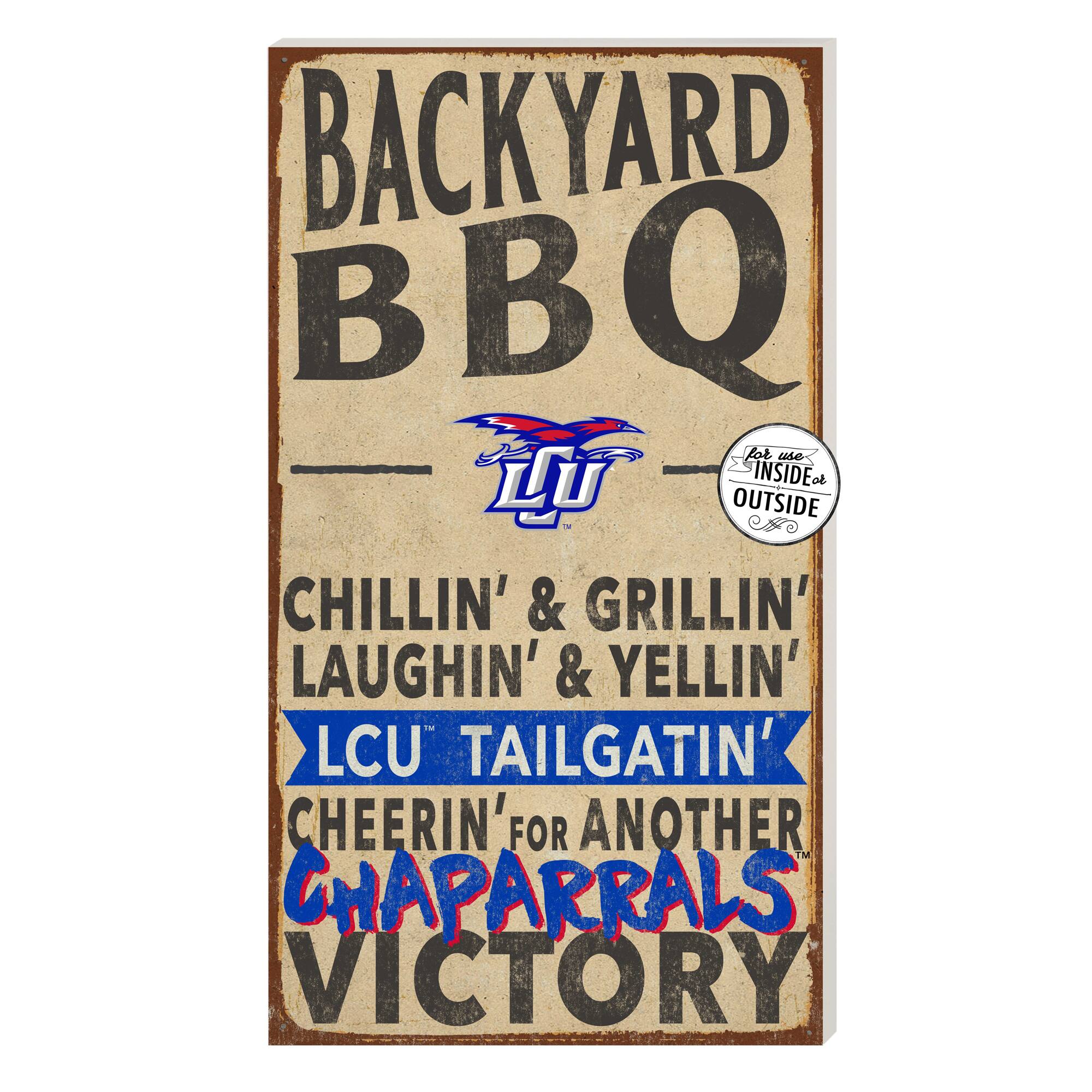 Lubbock Christian Chaparral 11'' x 20'' Indoor/Outdoor BBQ Sign