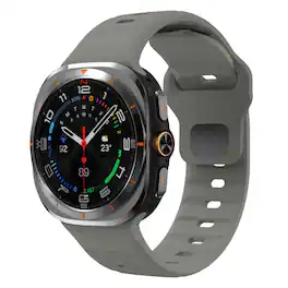 StrapsCo - Active Band Silicone Rubber Watch Band For Samsung Galaxy Watch Ultra - Dark Gray